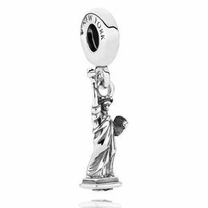 Authentic PANDORA Sterling Silver S925 ALE Statue of Liberty Freedom NYC Charm